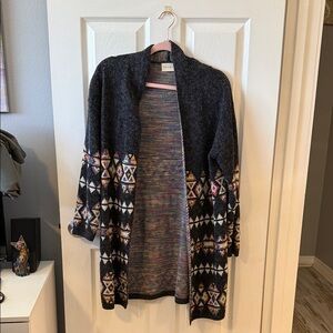Dreamers Multicolor Patterned Cardigan